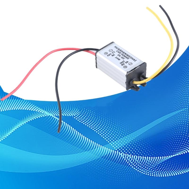Waterproof Buckk Converters 12~24V to 1/2/6/7/8/9V 3A Powers Supply Converters Module for Car LED Dispaly, Motor