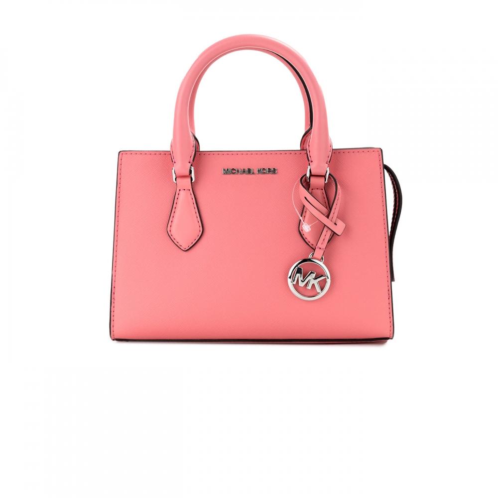 

Michael Kors Sheila Маленькая Чайная Роза Веганская Кожаная Сумка-портмоне с Центром на Молнии Женская Сумка мульти