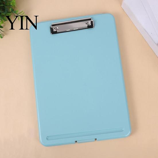 Professional Briefcase Organizer Plastic Storage Clipboard, Letter Size Slimcase Folder with Pen Holder, 200 Durable Paper Holder Sheet Capacity,