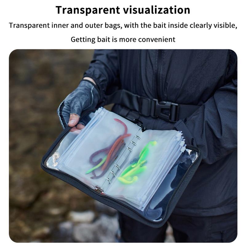 Luya Transparente Ködertasche PVC Innentasche Unterteilt Wasserdichte Aufbewahrungstasche Angelzubehör Sortierer Aufbewahrungstasche