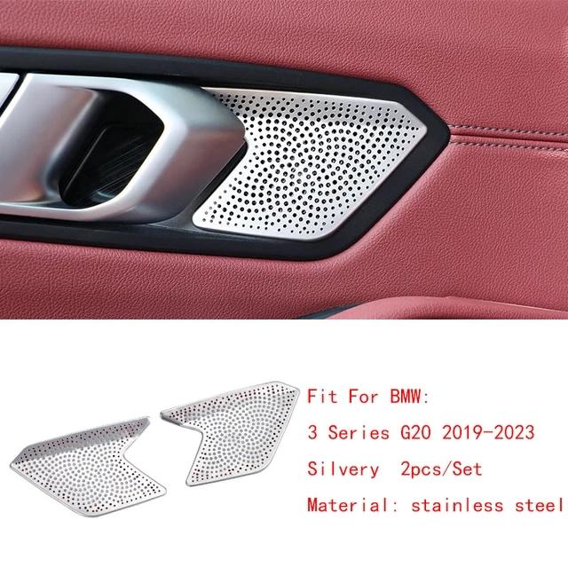 For BMW 3 Series G20 - Steel Speaker Trim Cover Car Door Speakers Stereo Decorate Cover