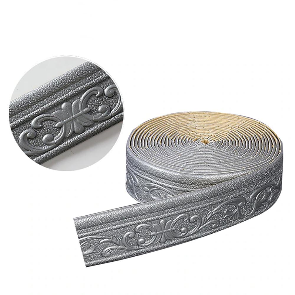 Auto-adeziv 3d perete linie borduri bordura plinte impermeabile tapet autocolant pentru sufragerie decorarea casei