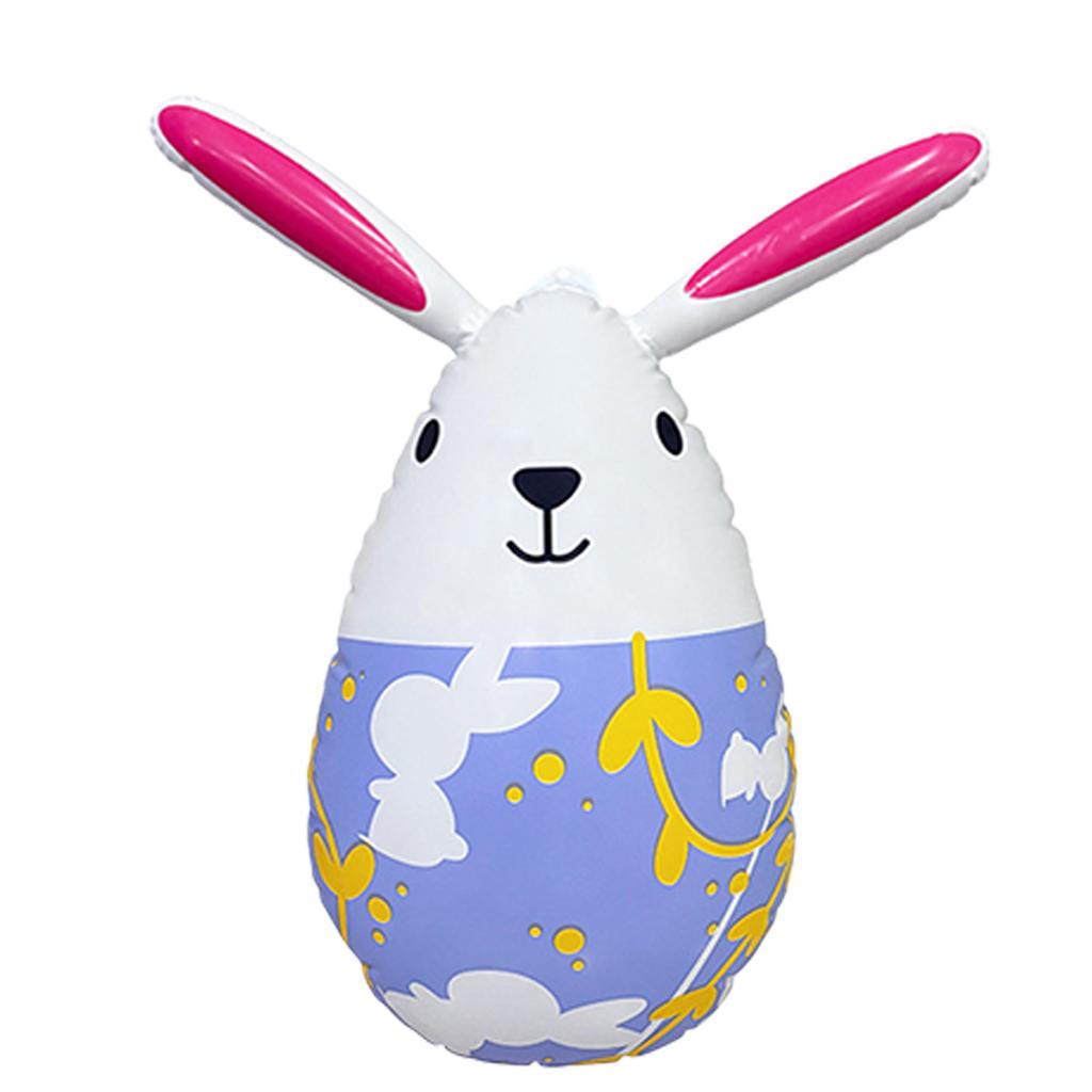 PVC Inflatable Easter Hare Festival Decoration for Garden Yard Tabletop Ceiling Easter Celebration Indoor and Outdoor