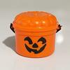 3/7Pcs Mini Pumpkin Bucket Striking Nostalgic Design Weird Atmosphere Spooky Mini Pumpkin Bucket Ornament