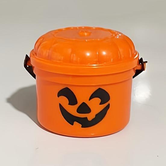 3/7Pcs Mini Pumpkin Bucket Striking Nostalgic Design Weird Atmosphere Spooky Mini Pumpkin Bucket Ornament