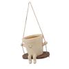 Swing Face Planter Pot Resin Cute Decorative Hanging Face Plant Pot Flower Pot for Indoor Outdoor