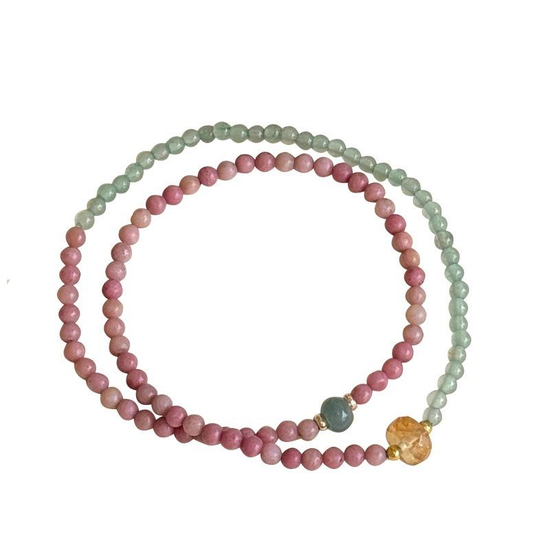 High End Light Luxury Natural Stone Handmade Beaded Bracelet Chinese Style Womens Hand Jewelry