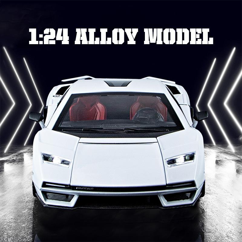 1:24 alloy LPI 800-4 model, cool sound and light, exquisite desktop ornaments, the best collection for car model enthusiasts