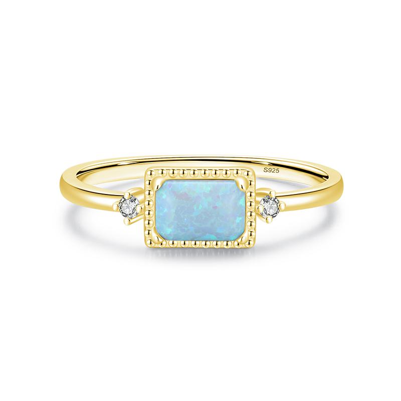 

Real 925 Sterling Silver Fantastic Natural Opals Finger Rings For Women Wedding Anniversary Jewelry Fine Accessories Anel 9