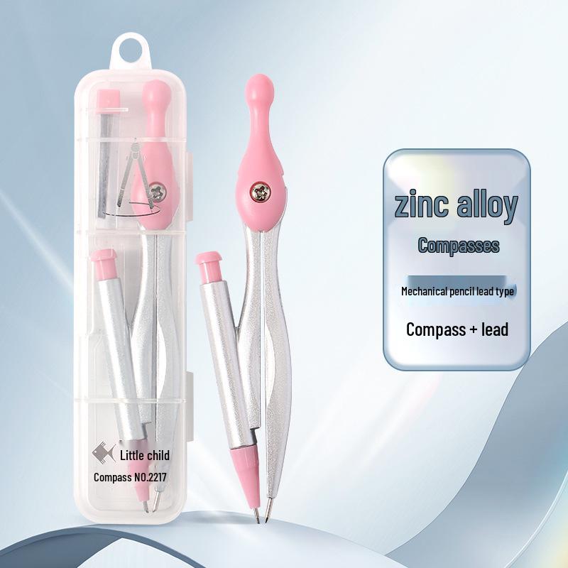 7-Piece Student Exam Ruler Set: Compass, Protractor, Triangle, and Straight Ruler