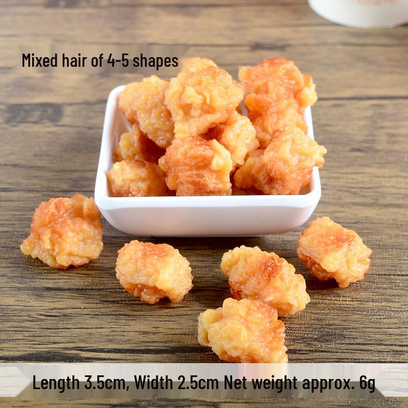 Simulated Fried Chicken Leg & Wing Keychain - Chicken Nugget & Popcorn Food Toy Pendant