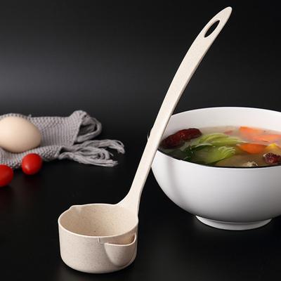 Utensili da cucina per uso alimentare sicuri con foro per appendere, rimuovere la separazione dell'olio, utensili da cucina, cucchiaio per olio da zuppa