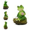 Resin Garden Frog Statue Cartoon Miniatures Figurine Crafts Animal Sculpture  Fish Tank