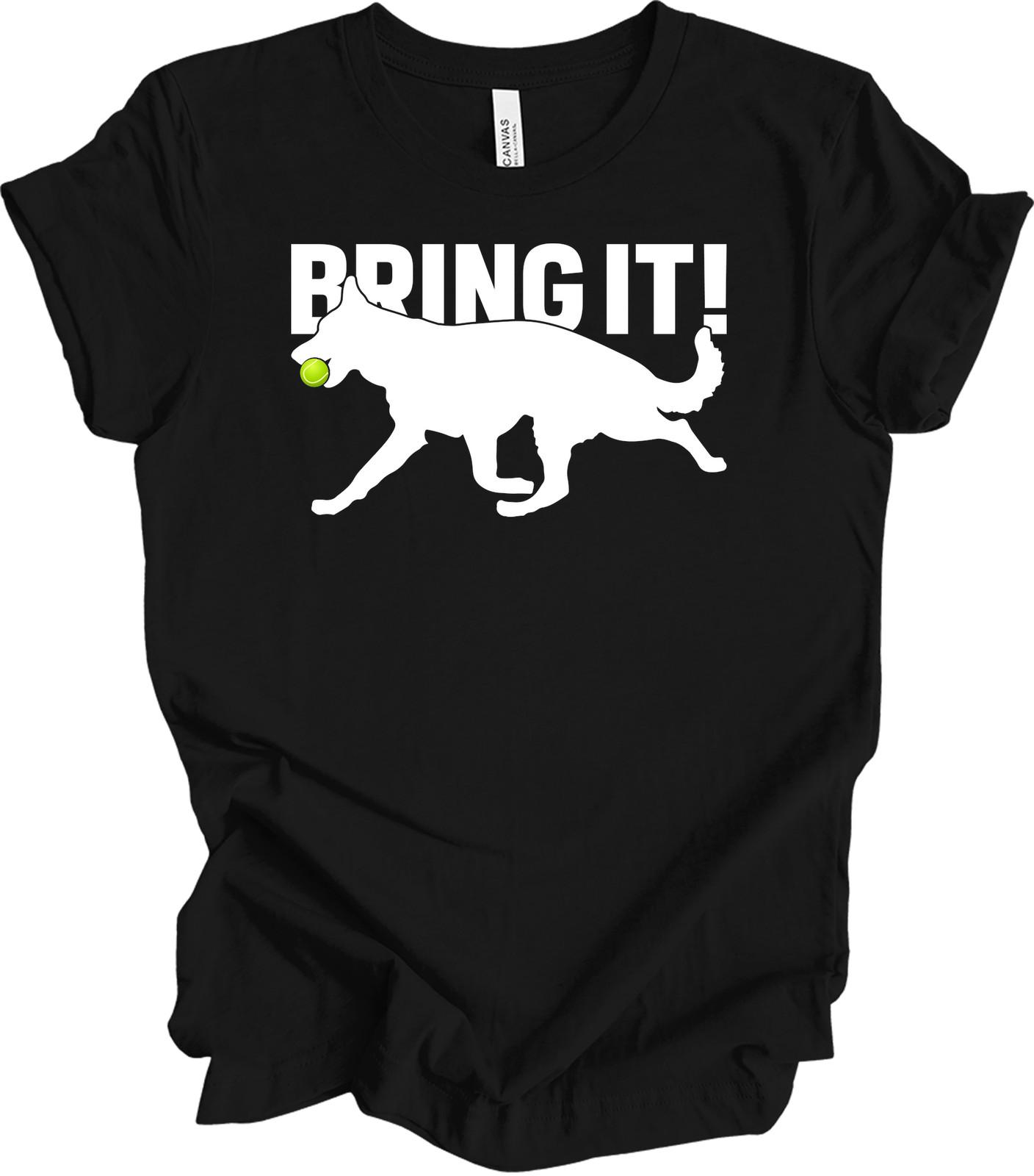 Dog Handler Tennis Ball Training Shirt - Funny German Shepherd Fetch Graphic Tee M