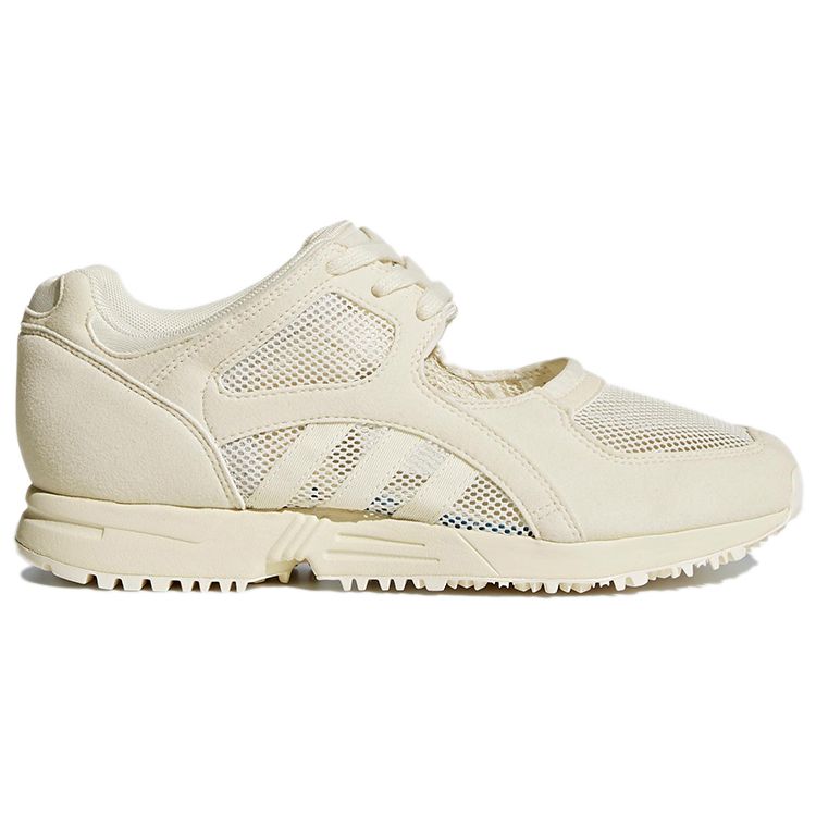 Adidas Originals EQT Racing 91 Hollow Upper Comfortable Sports Shoes Breathable Low-Top Lifestyle Casual Shoes Women Sneaker Plaster-White BY9299