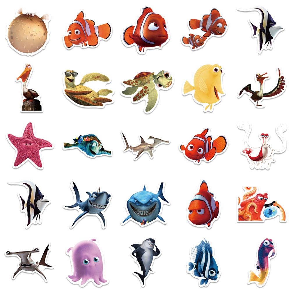 10/30/50 Pezzi Adesivi Carini Film Alla Ricerca di Nemo Pesce Pagliaccio Cartoni Animati Decalcomanie Diario Scrapbooking Fai da Te Bicicletta Ricompensa Adesivo Cartone Animato