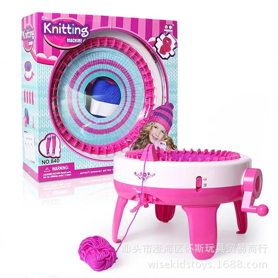 Smart Knitting Loom Kit Beginners Circular Crochet Machine DIY Handmade Create Hats Scarves Easy Handicraft Tool Sewing Supplies