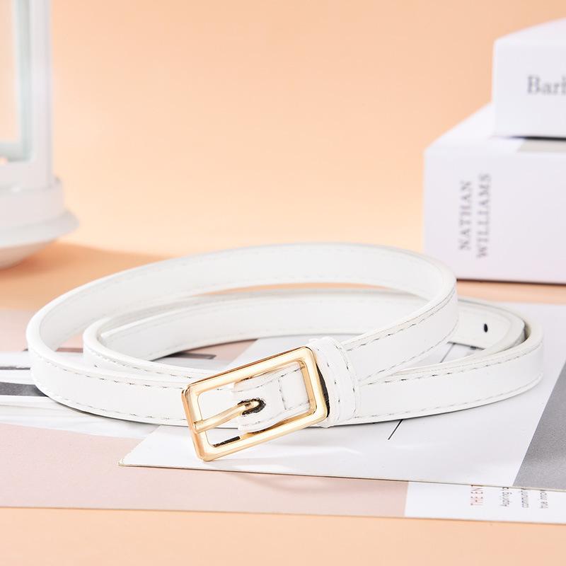 Small Belt Women'S Pin Buckle Simple Thin Belt Women'S Decoration With Dress Sweater Jeans Belt