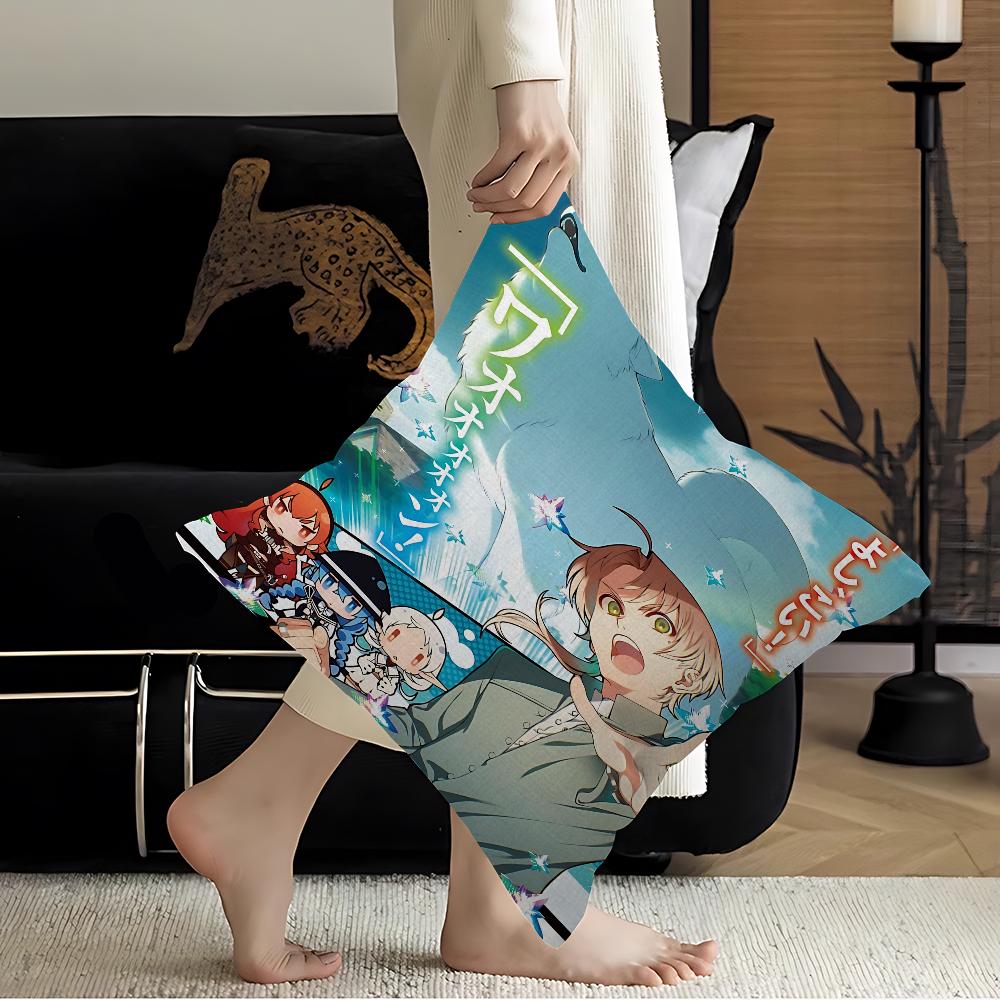 Classic Anime Mushoku Tensei Maple Design Cushion Cover Happy Autumn Harvest Decor Holiday Decorati Pillow Cover