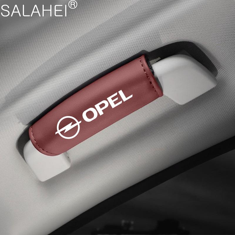 Copri Maniglia Tetto Bracciolo Auto in Pelle PU Protezione Guanti Per Opel Astra Insignia Corsa Zafira Meriva Mokka Vivaro Vectra