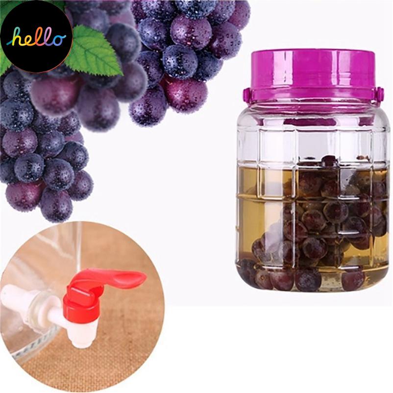 Home Supplies DIY Szklany kran z butelką wina Kran z kranem do butelkowania