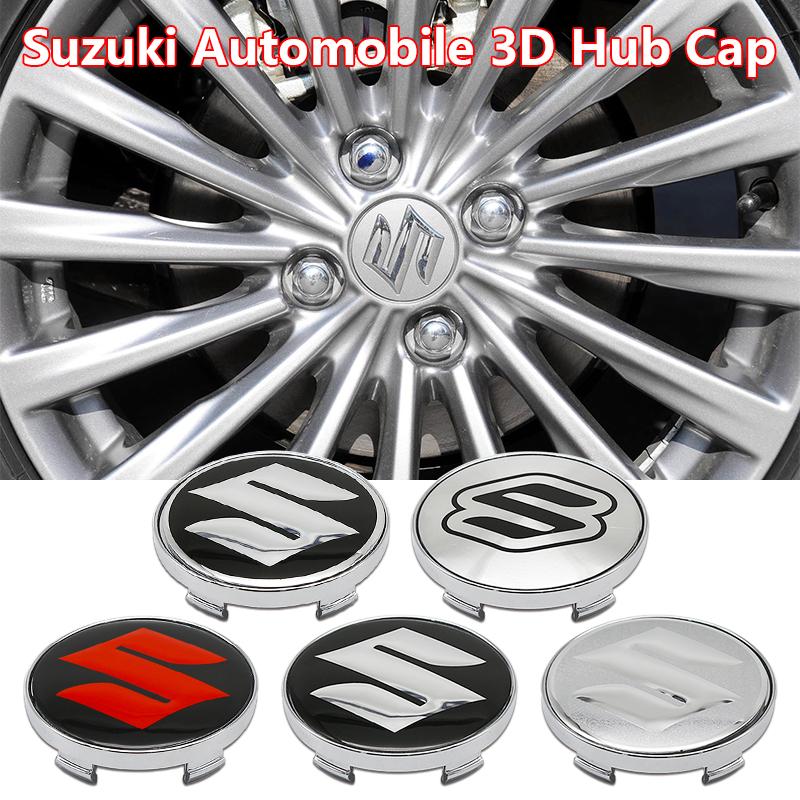4 Stück Suzuki Radkappen Aufkleber 60mm ABS Auto Emblem Radnaben Kappen Abdeckungen Für Suzuki Grand Vitara SX4 Swift Jimny Kizashi