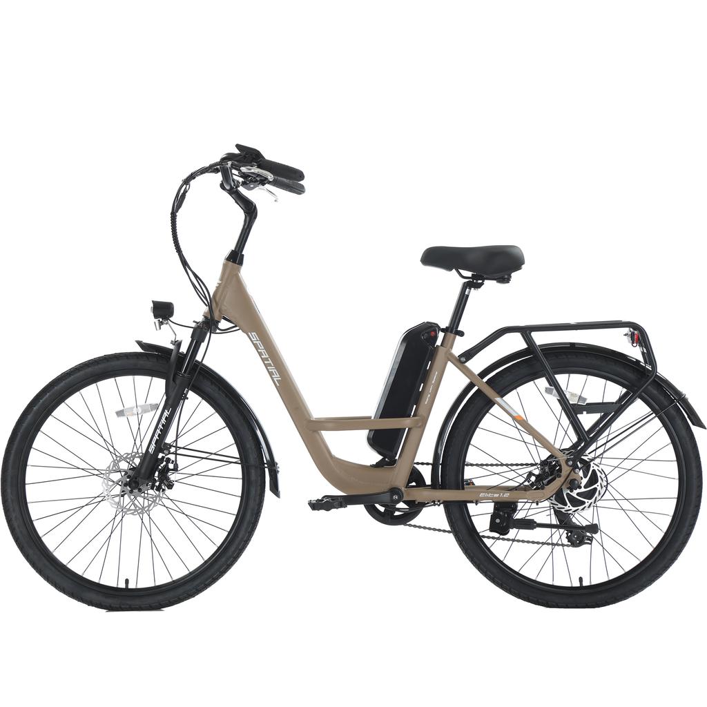SPATIAL Elite Dames Multi-Terrain Elektrische Fiets Met Kinderzitje 250W Motor 36V13AH Batterij 26 Inch Wegbanden Elektrische Fiets Buiten Rijden E-Bike