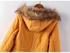 Manteau long à capuche en laine d'agneau style coréen grande taille pour femme - Hiver 2023