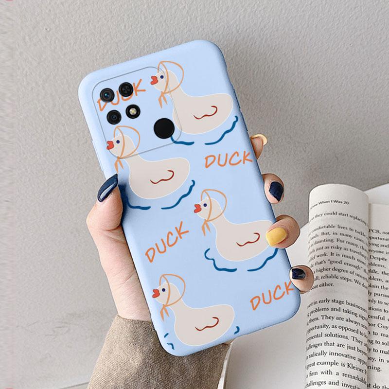 Case For Redmi 10 10C 10A Cute Heart Flower Back Cover Soft Silicone Matte Protective Funda For Xiaomi Redmi 10C Redmi10 Bag