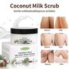 Sea Salt and Coconut Milk Body Scrub - Moisturizing and Exfoliating Body, Face, Hand, Foot Scrub - Exfoliating Coconut Milk Body Scrub with Sea Salt