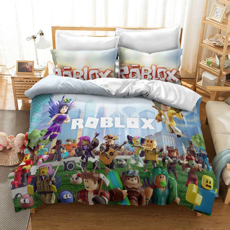 3d Cartoon Anime Down Comforter Set High Definition Digital Print 3 Piece Bedding Set Student Bedding Cover Pillowcases