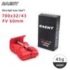 BAENT Ultralight 700C Road Bike Tube 20x1 (1-1/8), Wear-Resistant, Lightweight, Durable, Presta Valve F/V60