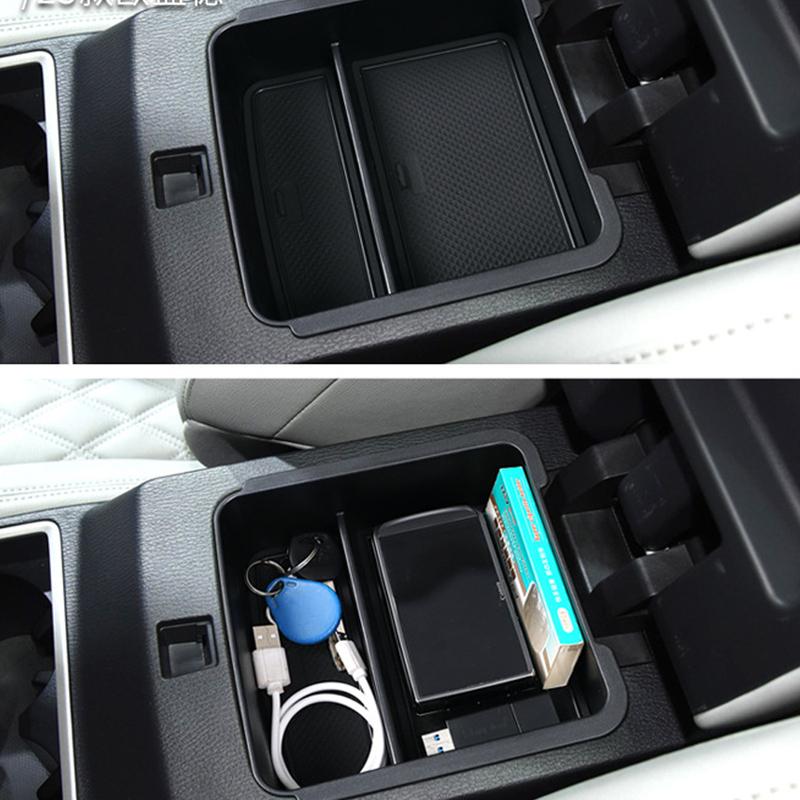 For Mitsubishi Outlander   Car Accessories ABS Central Armrest Storage Glove Box Holder Tray