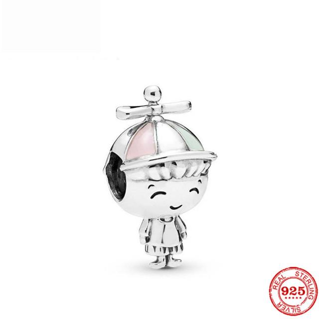 Fit Original  Bracelet Silver 925 French Fries  Chocolate Ice Cream Candy Charm Bead  DIY Jewelry for Women