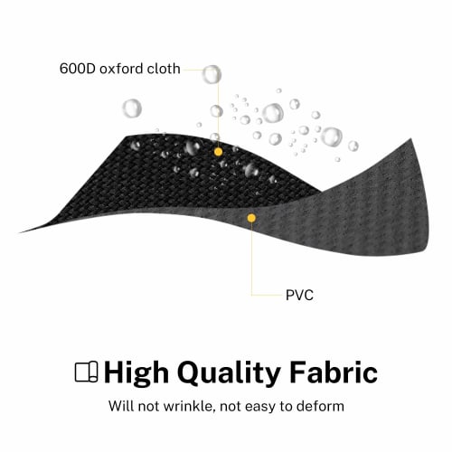 Donner Drumstick Case, Holds 12 Pairs, Large Capacity Stick Bag, 600D Oxford Cloth, Black