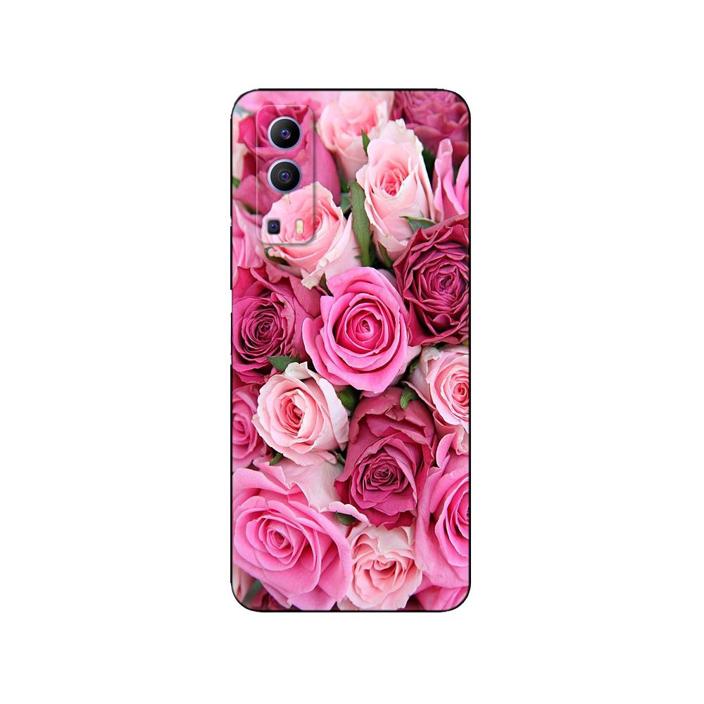 Dla vivo Y72 5G etui z miękkiego silikonu tylna pokrywa dla vivo Y72 5G V2041 etui na telefony vivoY72 Y 72 5G etui odporne na wstrząsy czarne etui tpu