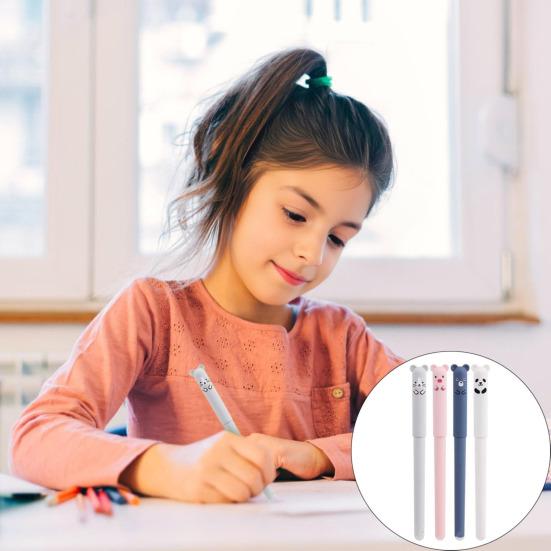 Erasable Gel Pens Fine Point 0.5mm Cartoon Design Rollerball Gel Ink Pens