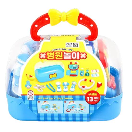 DAISO Mini Doctor Play Set with Bag – Kids Pretend Medical Kit Toy