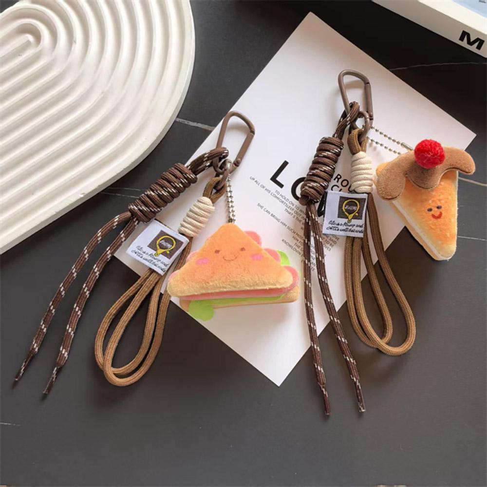 Cartoon Bread Pendant Bag Charm Backpack Hanging Piece Car Creativity Jewelry Accessories Gift A561 Bag Charm