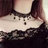 Handmade Black Lace Crystal Clavicle Necklace - European & American Popular Jewelry