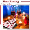 Valentines Day Organza Bags Heart Drawstring Organza Bag Candy Jewelry Valentine's Day Wedding Party Gift Packaging Bags