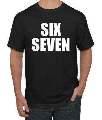 Six Seven 67 Viral Gen Z Slang Funny Meme Men's T- Shirt