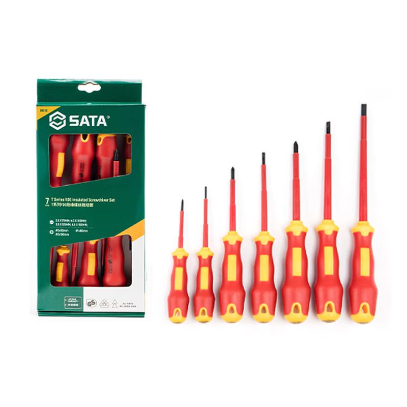 SATA 7-Piece VDE Insulated Screwdriver Set