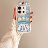 KEYSION Cute Ear 3D Cartoon Case for TECNO Spark Go 2023 Pop 7 Pro with Bracelet Silicone Shockproof Phone Cover for Infinix Smart 7