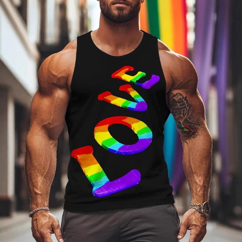 

Men s Sleeveless Vest 3D Digital Printed Sleeveless T-shirt Vest for Men s Fitness Shirt S