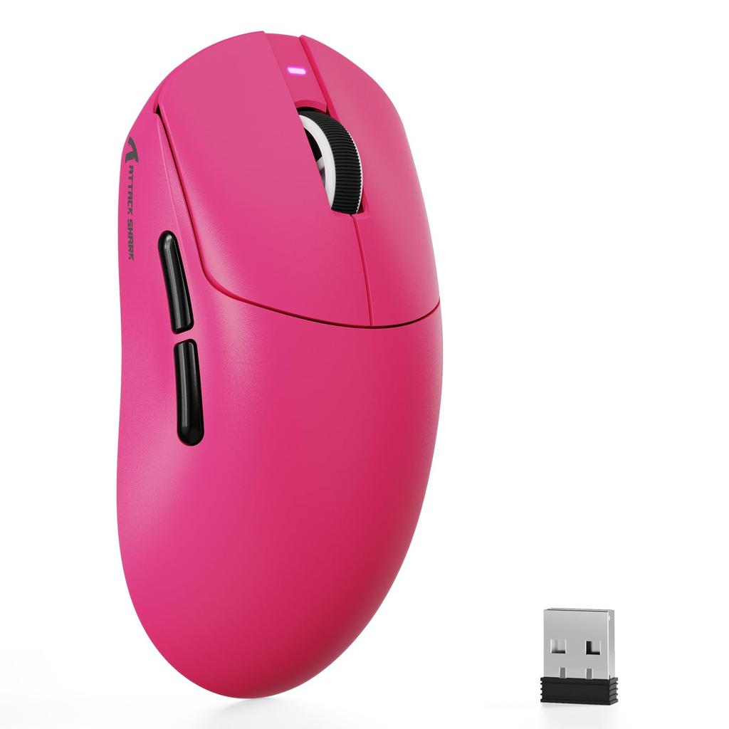 MAMBASNAKE X ATTACK SHARK X8SE Lightweight Mouse, Ultra-Lightweight (58g), BK52820 Chip, PAW3311 Sensor, Huano Switch, F-switch Encoder, 1K Polling
