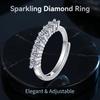 Copper Ring Classics Zircon For Women Luxury Shining Beautiful Ring Fashion Wedding Party Women Jewelry Branch