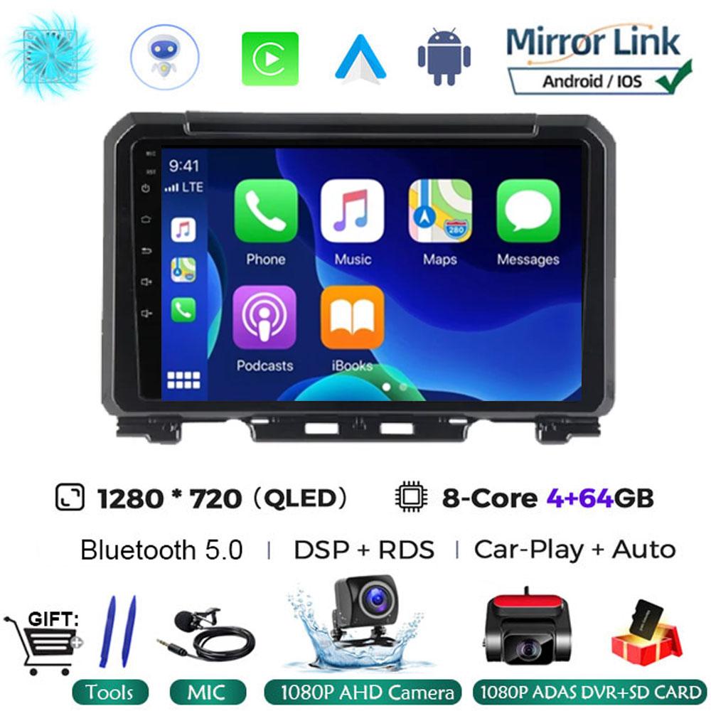 9 Inch Android 14 For Suzuki Jimny JB64 JB74 2018 - 2020 Multimedia Video Player Car Radio Stereo GPS Navigation Carplay