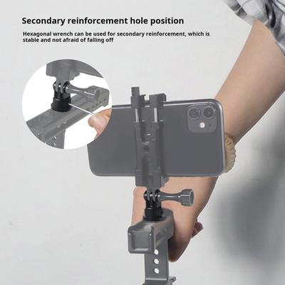 Camera Tripod Mount Conversion Adapter Simple Installation 360-Degree Adjustment Anti-slip Grip Pad Action Camera Stabilizer Bracket