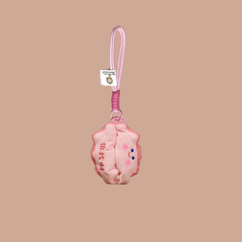 

Cute Cute Marine Animal Pearl Clam Pendant Plush Toy Bag Pearl Clam Pendant Shell Keychain Doll